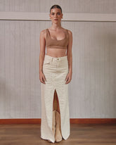 CREW LONG SKIRT - CRUDA