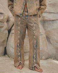 RIPPLE BLUE/ROSE GOLD - JEAN
