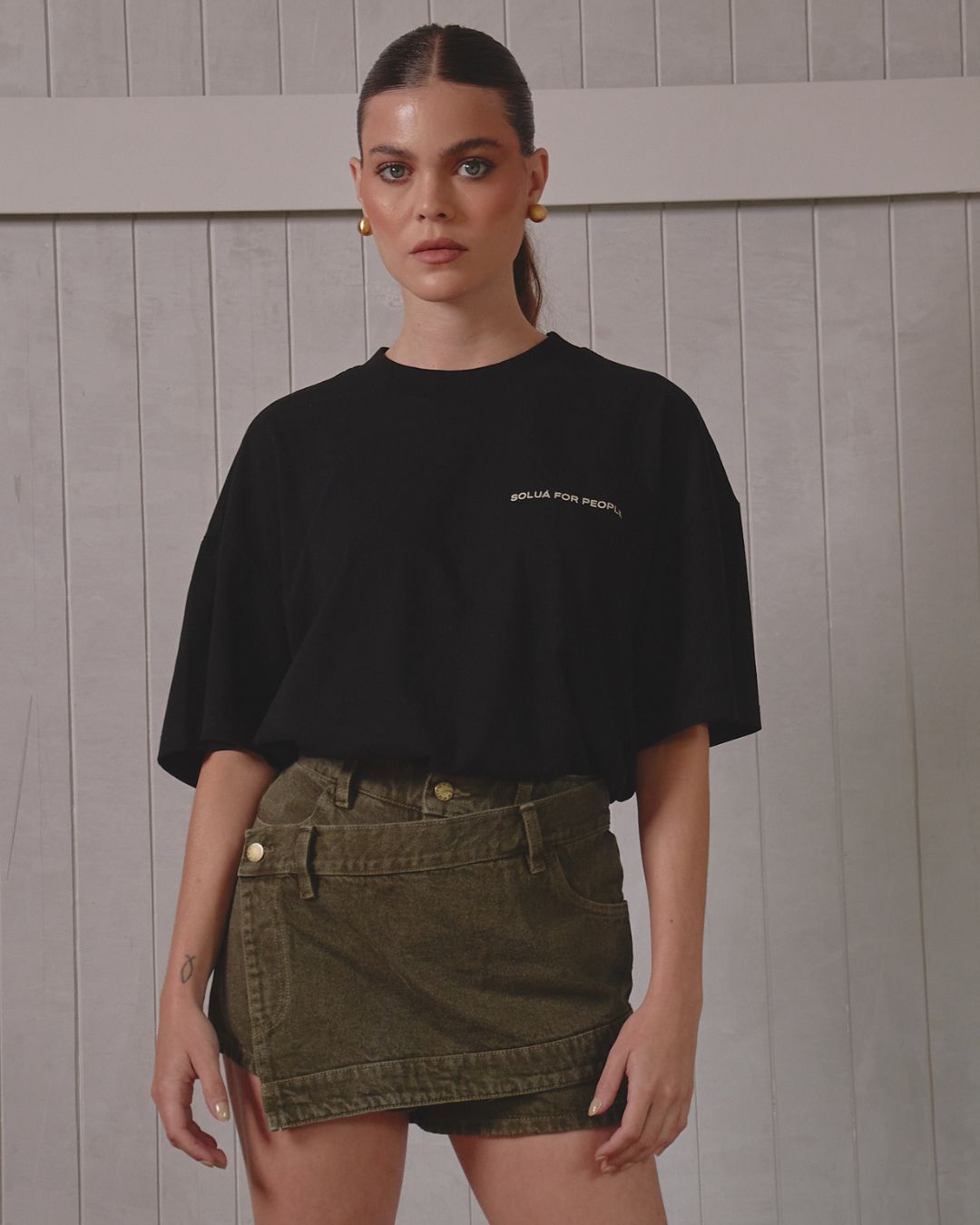 COVER SKIRT - VERDE MILITAR