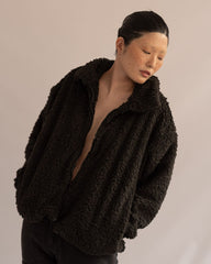 Hormone furry jacket - Negro