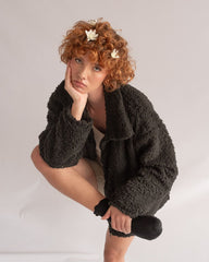 Hormone furry jacket - Negro