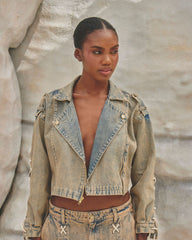 RIPPLE BLUE/ROSE GOLD - JACKET