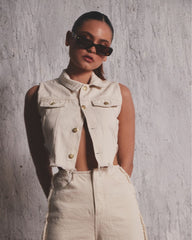 FADED VEST - CRUDO