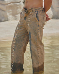 RIPPLE BLUE/ROSE GOLD - JEAN