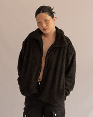 Hormone furry jacket - Negro