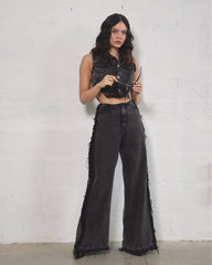 FADED VEST - NEGRO