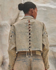 RIPPLE BLUE/ROSE GOLD - JACKET
