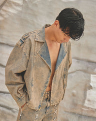 RIPPLE BLUE/ROSE GOLD - JACKET