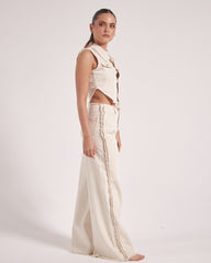 FADED VEST - CRUDO